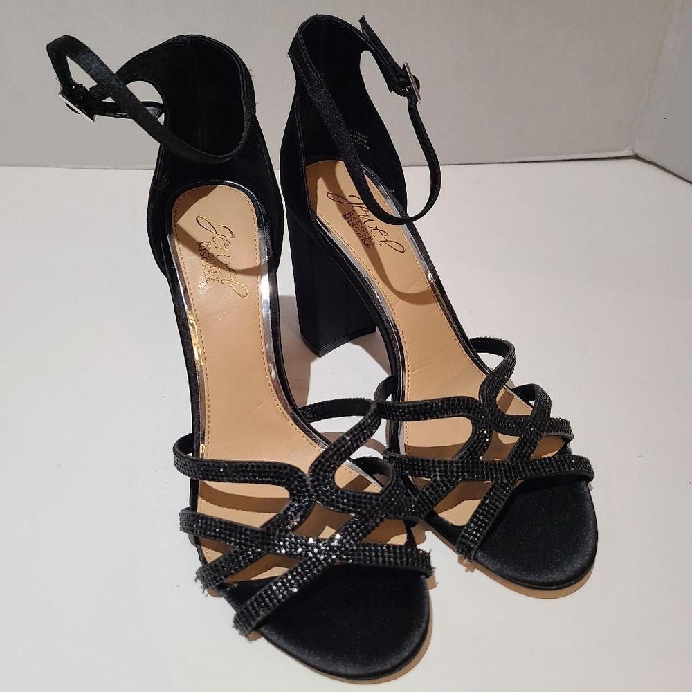 Jewel Badgley Mischka Fidelity Sandal In Black Size 8.5